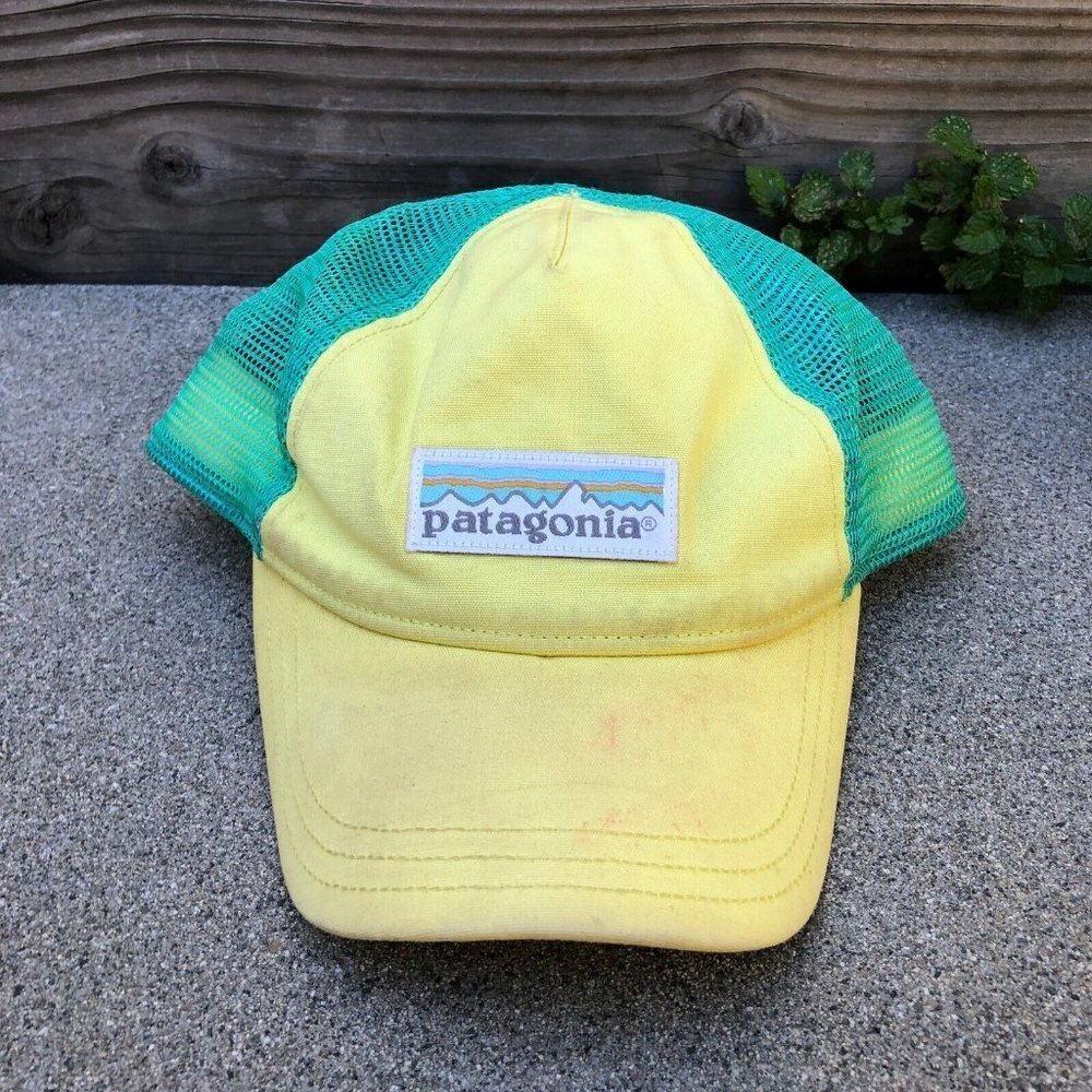 PATAGONIA Trucker Hat Women's One Size Adjustable Cap Snapback Yellow